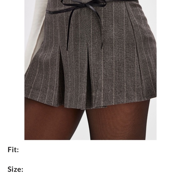 Free People Dresses & Skirts - Free People Houston Pinstripe Pleated Skort